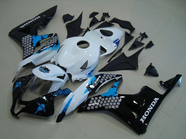 Blanco Negro Azul Carenado Honda CBR 600 RR 2007-2008 Blanco Negro Azul Carenado Honda CBR 600 RR 2007-2008