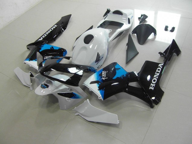 Blanco Negro Azul Kits Carenado Honda CBR 600 RR 2003-2004 Blanco Negro Azul Kits Carenado Honda CBR 600 RR 2003-2004
