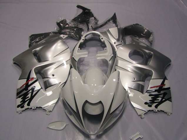 Blanco Negro Calcomanía Carenado Suzuki GSXR 1300 Hayabusa 1996-2007 Blanco Negro Calcomanía Carenado Suzuki GSXR 1300 Hayabusa 1996-2007