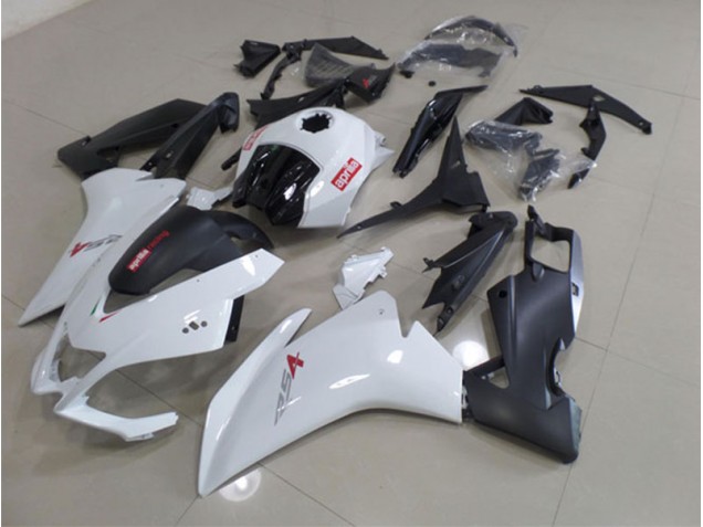 Blanco Negro Carenado Aprilia RS4 50 125 2011-2018 Blanco Negro Carenado Aprilia RS4 50 125 2011-2018
