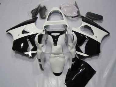Blanco Negro Carenado Kawasaki ZX6R 2000-2002