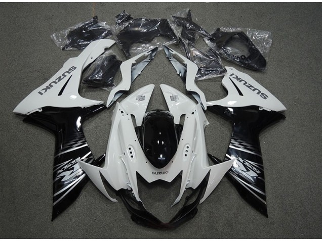 Blanco Negro Carenado & Plástico Suzuki GSXR 750 K11 2011-2021 Blanco Negro Carenado & Plástico Suzuki GSXR 750 K11 2011-2021