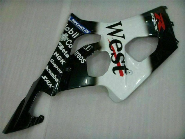 Blanco Negro Carrocería Suzuki GSXR 1000 K3 2003-2004 Blanco Negro Carrocería Suzuki GSXR 1000 K3 2003-2004