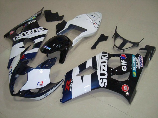 Blanco Negro Elf Carenado Suzuki GSXR 1000 K3 2003-2004 Blanco Negro Elf Carenado Suzuki GSXR 1000 K3 2003-2004