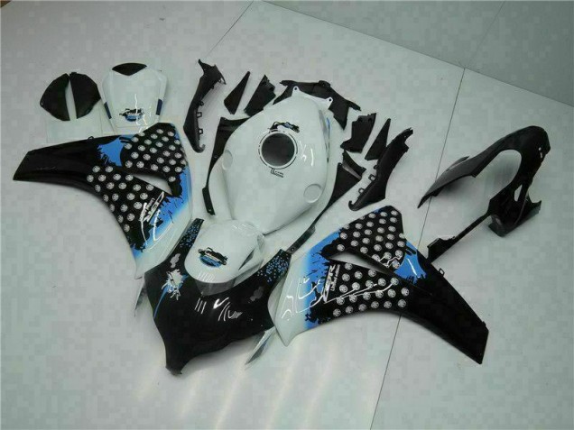 Blanco Negro Inyección Kit Carenado Honda CBR 1000 RR 2008-2011