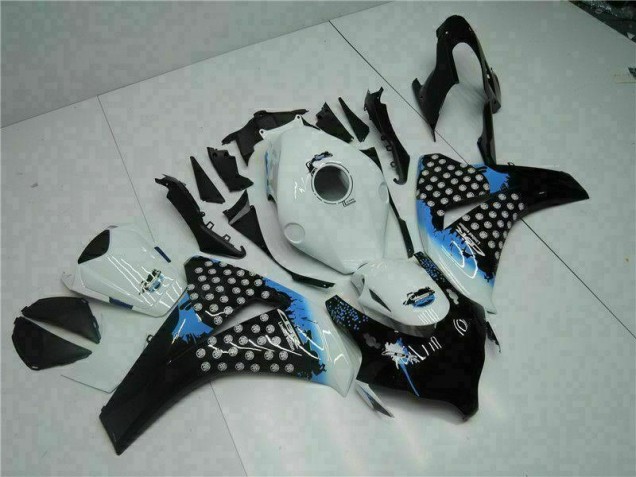 Blanco Negro Inyección Kit Carenado Honda CBR 1000 RR 2008-2011