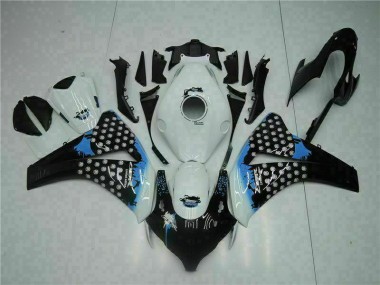 Blanco Negro Inyección Kit Carenado Honda CBR 1000 RR 2008-2011