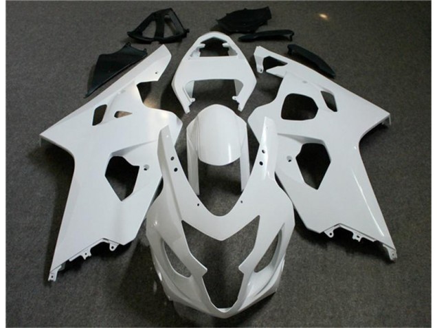 Blanco Negro Inyección Kit Carenado Suzuki GSXR 600 / 750 K4 2004-2005