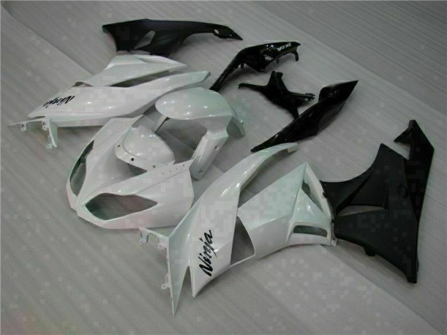 Blanco Negro Kits ABS Carenado Kawasaki ZX6R 2009-2012 Blanco Negro Kits ABS Carenado Kawasaki ZX6R 2009-2012