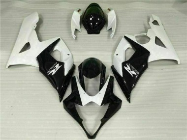 Blanco Negro Kits Completo Carenado ABS Suzuki GSXR 1000 K5 2005-2006