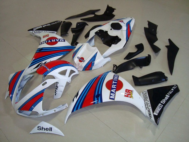 Blanco Negro Martini Carenado Yamaha R1 2009-2011 Blanco Negro Martini Carenado Yamaha R1 2009-2011