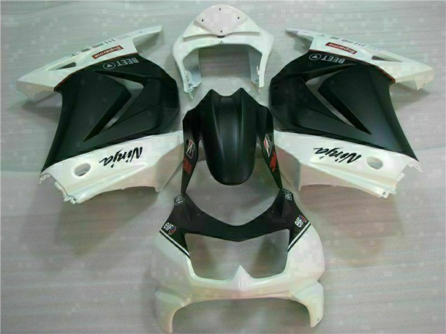 Blanco Negro Ninja 3M Carenado Kawasaki EX250 2008-2012 Blanco Negro Ninja 3M Carenado Kawasaki EX250 2008-2012