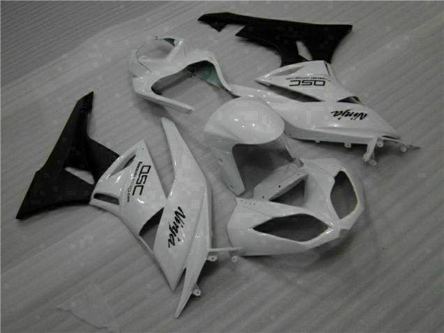 Blanco Negro Ninja Carenado Kawasaki ZX6R 2009-2012 Blanco Negro Ninja Carenado Kawasaki ZX6R 2009-2012