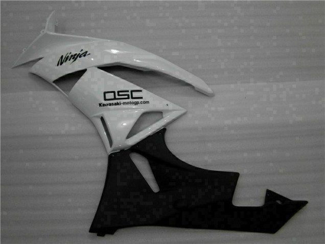 Blanco Negro Ninja Carenado Kawasaki ZX6R 2009-2012 Blanco Negro Ninja Carenado Kawasaki ZX6R 2009-2012