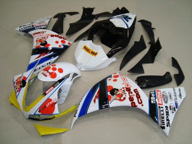 Blanco Negro Pepe Phone Carenado Yamaha R1 2009-2011