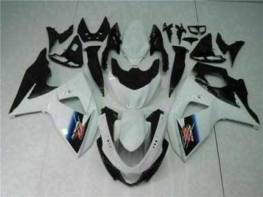Blanco Negro Plástica Suzuki GSXR 1000 K9 2009-2016