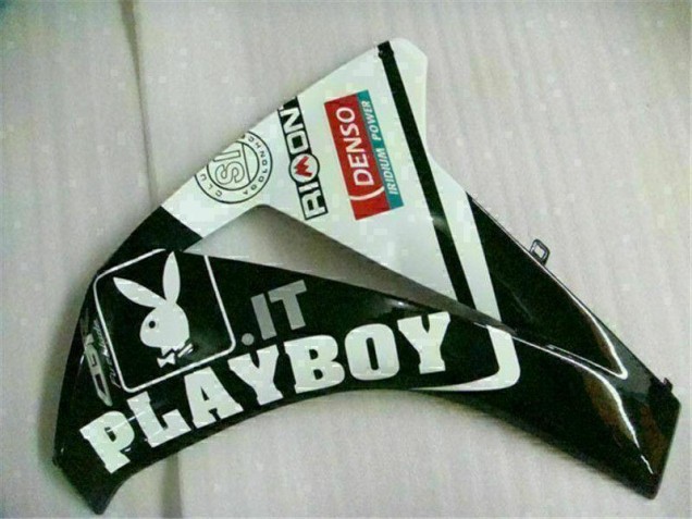 Blanco Negro Playboy ABS Carenado Honda CBR 1000 RR 2008-2011 Blanco Negro Playboy ABS Carenado Honda CBR 1000 RR 2008-2011