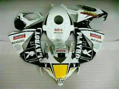 Blanco Negro Playboy ABS Carenado Honda CBR 1000 RR 2008-2011