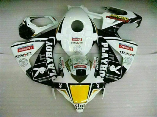 Blanco Negro Playboy ABS Carenado Honda CBR 1000 RR 2008-2011 Blanco Negro Playboy ABS Carenado Honda CBR 1000 RR 2008-2011