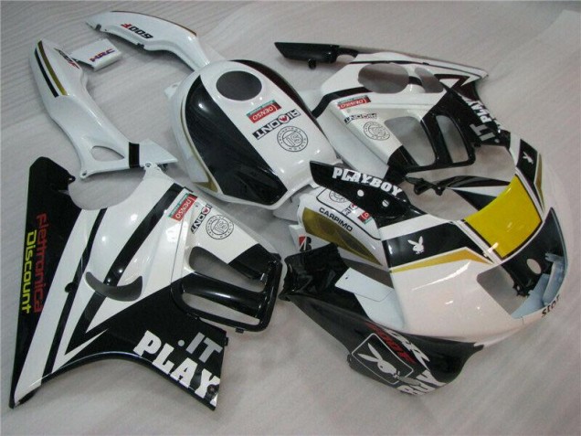 Blanco Negro Playboy Carenado Honda CBR 600 F3 1995-1998 Blanco Negro Playboy Carenado Honda CBR 600 F3 1995-1998