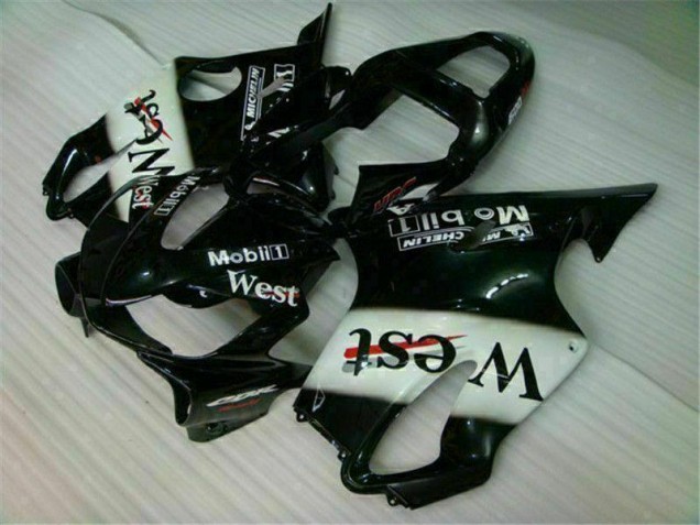 Blanco Negro West Carenado Honda CBR 600 F4i 2001-2003 Blanco Negro West Carenado Honda CBR 600 F4i 2001-2003