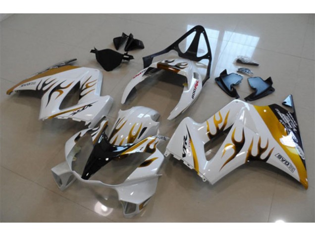 Blanco Oro Llama Carenado Honda VFR 800 2002-2013 Blanco Oro Llama Carenado Honda VFR 800 2002-2013