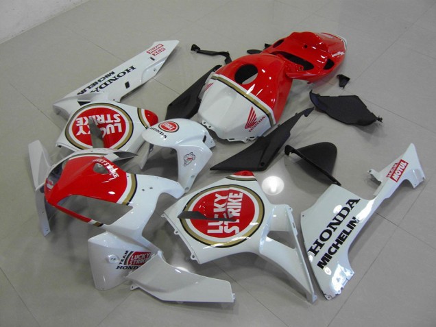 Blanco Perla Lucky Strike Carenado Honda CBR 600 RR 2005-2006 Blanco Perla Lucky Strike Carenado Honda CBR 600 RR 2005-2006