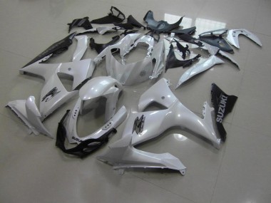 Blanco Perla & Negro Carenado Suzuki GSXR 1000 K9 2009-2016