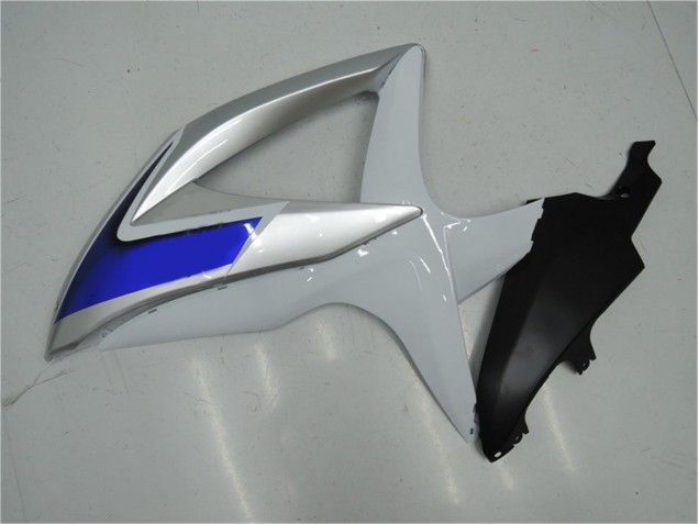 Blanco Plata Azul Carenado Suzuki GSXR 600 / 750 K8 2008-2010 Blanco Plata Azul Carenado Suzuki GSXR 600 / 750 K8 2008-2010