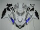 Blanco Plata Azul Carenado Suzuki GSXR 600 / 750 K8 2008-2010 Blanco Plata Azul Carenado Suzuki GSXR 600 / 750 K8 2008-2010