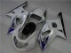 Blanco Plata Carenado Suzuki GSXR 600 / 750 K1 K2 K3 2001-2003 Blanco Plata Carenado Suzuki GSXR 600 / 750 K1 K2 K3 2001-2003