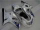 Blanco Plata Carenado Suzuki GSXR 600 / 750 K1 K2 K3 2001-2003 Blanco Plata Carenado Suzuki GSXR 600 / 750 K1 K2 K3 2001-2003
