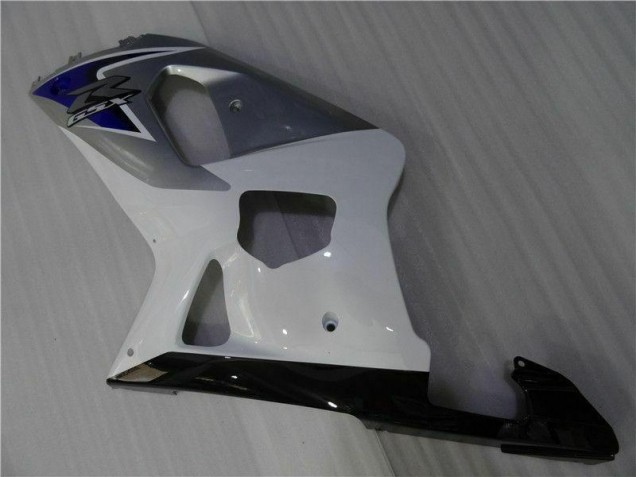 Blanco Plata Carenado Suzuki GSXR 600 / 750 K1 K2 K3 2001-2003 Blanco Plata Carenado Suzuki GSXR 600 / 750 K1 K2 K3 2001-2003