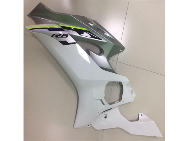 Blanco Plata Carenado Yamaha R6 2017-2023 Blanco Plata Carenado Yamaha R6 2017-2023