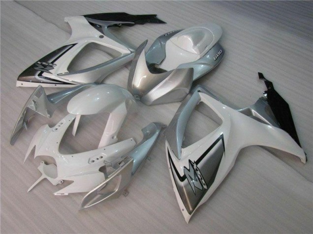 Blanco Plata Carrocería Suzuki GSXR 600 / 750 K6 2006-2007 Blanco Plata Carrocería Suzuki GSXR 600 / 750 K6 2006-2007