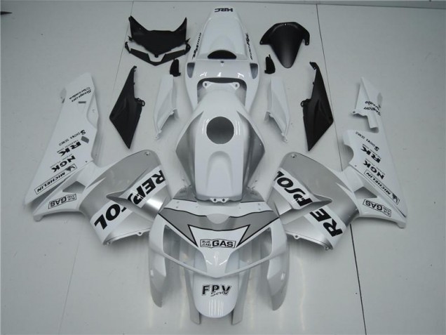 Blanco Plata Negro Repsol Carenado Honda CBR 600 RR 2005-2006 Blanco Plata Negro Repsol Carenado Honda CBR 600 RR 2005-2006