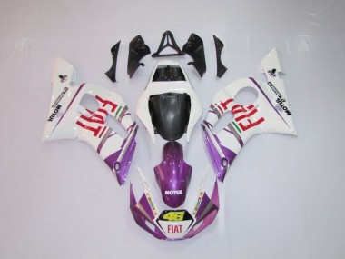 Blanco Púrpura Fiat 46 Carenado Yamaha R6 1998-2002