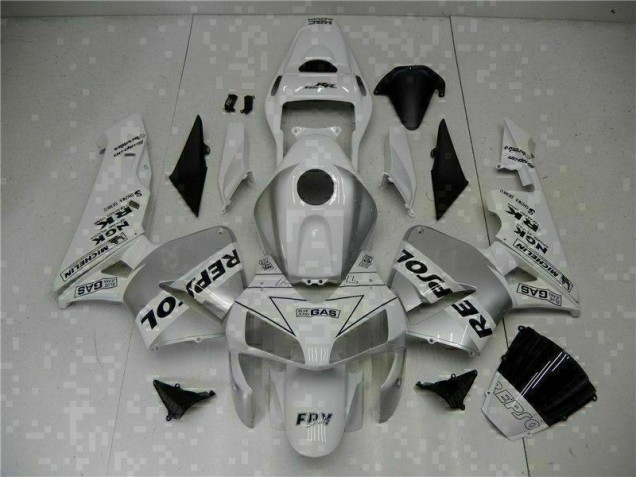 Blanco Repsol Kit Carenado Inyección Honda CBR 600 RR 2003-2004 Blanco Repsol Kit Carenado Inyección Honda CBR 600 RR 2003-2004