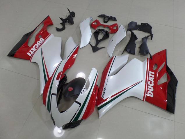 Blanco Rojo ABS Carenado Ducati 1199 2011-2014 Blanco Rojo ABS Carenado Ducati 1199 2011-2014