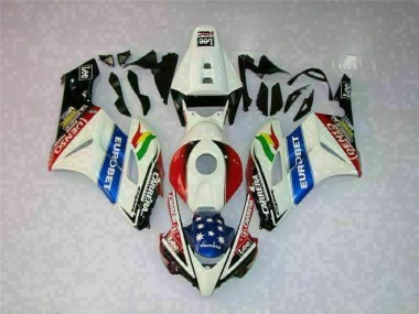 Blanco Rojo ABS Plástica Honda CBR 1000 RR 2004-2005