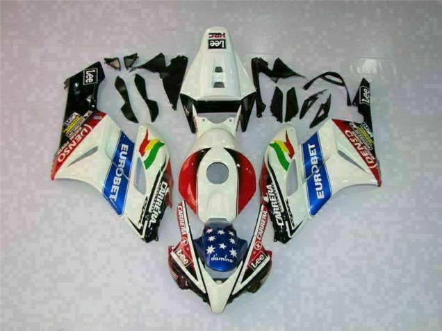 Blanco Rojo ABS Plástica Honda CBR 1000 RR 2004-2005