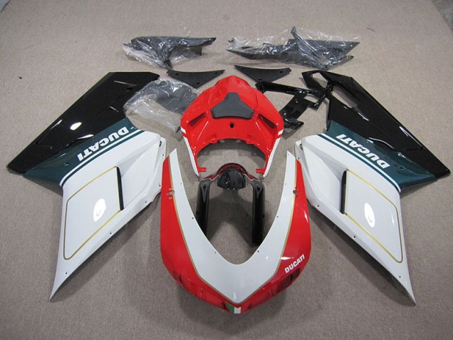 Blanco Rojo Carenado Ducati 1098 848 2007-2014 Blanco Rojo Carenado Ducati 1098 848 2007-2014