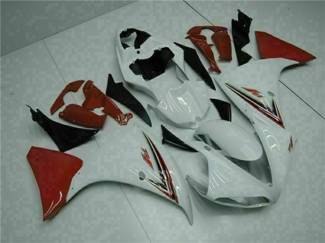 Blanco Rojo Carenado Yamaha R1 2009-2011 Blanco Rojo Carenado Yamaha R1 2009-2011