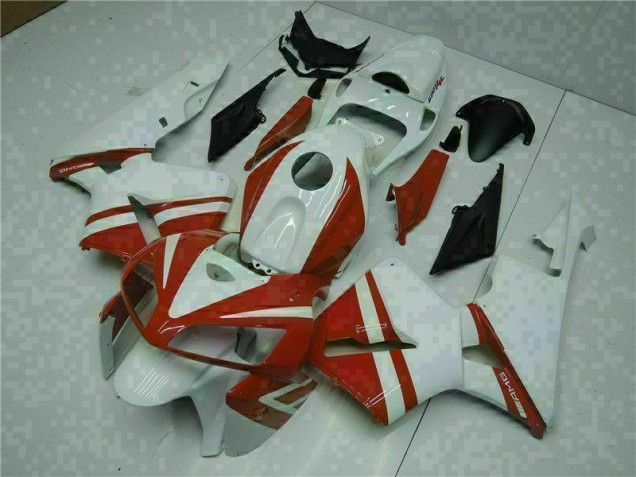 Blanco Rojo Kit Carenado Honda CBR 600 RR 2005-2006 Blanco Rojo Kit Carenado Honda CBR 600 RR 2005-2006