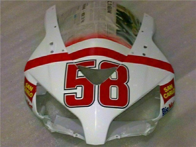 Blanco Rojo Kits Completo Carenado ABS Honda CBR 1000 RR 2004-2005