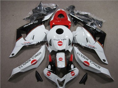 Blanco Rojo Konica Minolta Carenado Honda CBR 600 RR 2009-2012