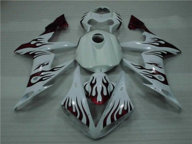 Blanco Rojo Llama Carenado Yamaha R1 2004-2006
