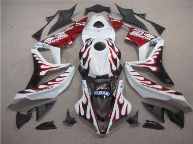 Blanco Rojo Llama Tiburón Carenado Honda CBR 1000 RR 2004-2005