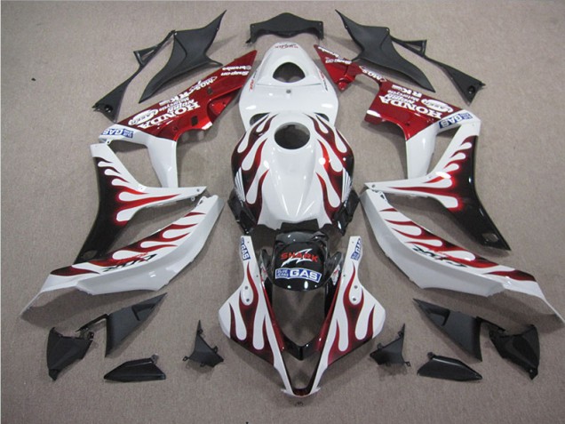 Blanco Rojo Llama Tiburón Carenado Honda CBR 1000 RR 2004-2005