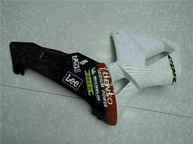 Blanco Rojo Negro Lee Carenado Honda CBR 600 RR 2005-2006 Blanco Rojo Negro Lee Carenado Honda CBR 600 RR 2005-2006